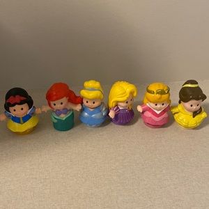 Set of 6 Disney Princess Little People